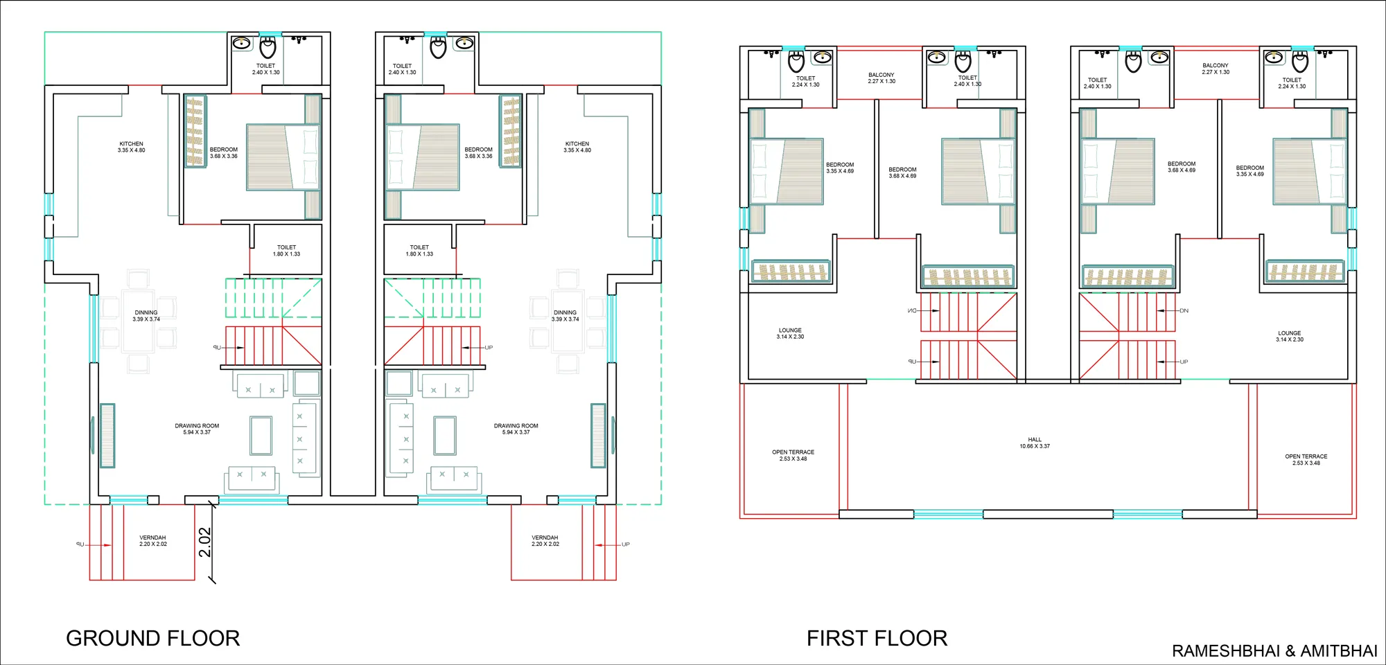 3 BHK Floor Plan
